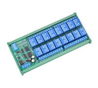 CHICIRIS Module D'extension électrique PLC de Relais à 6 Canaux 12V avec Fonction de Retard pour le Contrôle de Relais de Pièces Industrielles (R4D3B16-R avec boîtier rail DIN)