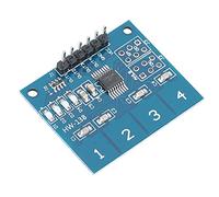 CHICIRIS Module Interrupteur Tactile 4 Canaux Capteur Capacitif | Indicateurs embarqués, tension de fonctionnement 2,4-5,5 V, taille compacte
