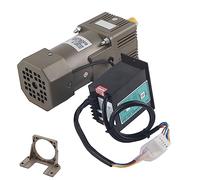 CHICIRIS Moteur à Engrenages à Vitesse Réglable AC 90 W, Moment de Force élevé, pour L'Industrie de L'emballage, Industrie des Machines-outils avec Régulateur Inclus (Rapport de réduction 100k)