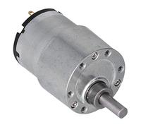 CHICIRIS Motoréducteur de Réduction de Vitesse DC 24 V, Arbre D de 6 Mm à | Enroulement en Cuivre, Réducteur à Engrenages Métalliques, 10 Rapports de 6,25 à 506, pour Robots et Automatisation