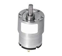 CHICIRIS Motoréducteur de Réduction de Vitesse DC 24 V, Arbre D de 6 Mm à | Enroulement en Cuivre, Réducteur à Engrenages Métalliques, 10 Rapports de 6,25 à 506, pour Robots et Automatisation