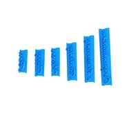 CHICIRIS Moule à Gâteau avec Mots, Moule Exquis pour Tampons de Lettres Manuscrites pour la Décoration de Gâteaux, Fournitures de Boulangerie de Cuisine Bleu