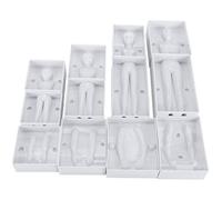 CHICIRIS Moule de Modèle de Corps, Figurine de Gâteau Créative, Moules à Fondant de Cuisson pour Outils de Décoration pour les Amateurs Faits à la Main, en Plastique de qualité Alimentaire