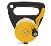 CHICIRIS Moulinet de Plongée, Fil de Nylon à 8 Brins de 46 M avec Mécanisme D'enroulement Lisse pour la Plongée en Apnée et Les Sports Nautiques de en Exil (Roue Jaune)