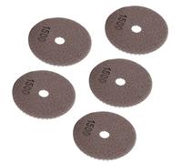 CHICIRIS Oreillers de Polissage Humide en Diamant Professionnel - 4 Pouces de Taille, Polissage Rapide, 5 Pack pour la Céramique en Granit en Marbre (Feuille de broyage d'eau de fond blanc de 4