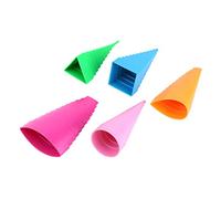 CHICIRIS Outil de Copain de Bordure Quilling de Couleur Mélangée, 5 Formes, du Plastique Permanent, Retrait de Papier Simple