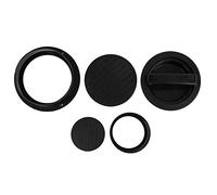CHICIRIS Outil de Presse à Hamburger 3 en 1 pour des Hamburgers et des Tartes Parfaits en Plastique ABS Durable, Noir, 1 unité