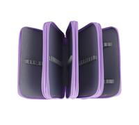 CHICIRIS Oxford - Trousse à Crayons élégante et Portable, 72 Emplacements pour étudiants en Art, Tissu Oxford 20x13,5 Cm (Purple)