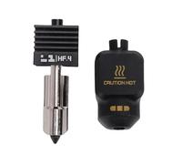 CHICIRIS P2S Hotend, Buse en Acier trempé de 0,4 Mm, extrémité Chaude à Haut Débit Entièrement en Métal avec Extrusion Stable pour Fibre de Verre en Fibre de Carbone, Adaptée aux