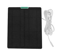 CHICIRIS Panneau Solaire 10 W pour Caméra Extérieure, Chargeur Solaire étanche IP66 avec Support de Montage Réglable, Alimentation pour Caméra de sécurité Rechargeable (WHITE)