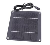 CHICIRIS Panneau Solaire 4W, Chargeur Solaire en Silicium Monocristallin étanche à L'eau avec Interface 5521 DC pour Caméras de sécurité, éclairage Extérieur