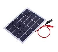 CHICIRIS Panneau Solaire en Silicium Polycristallin 3W 5V, Plaque de Batterie Laminée 170x130mm pour Bricolage (3W-Blanc)