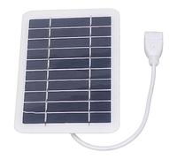 CHICIRIS Panneau Solaire Portable, Chargeur Solaire USB en Silicium Monocristallin EVA 2 W 5 V Conversion 18,8%, Sortie 0 à 400 MA pour Le Camping, la Randonnée, Les Voyages, Le Chargement de