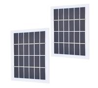 CHICIRIS Panneau Solaire Portable Haute efficacité 2W 6V, 2 Pièces, pour Système D'éclairage Domestique, Durable et Léger