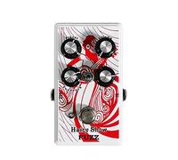 CHICIRIS Pédale D'effet Guitare Fuzz pour Basse électrique, Taille Compacte | Boîtier en Métal Durable, Couleur Blanche et Rouge, Contrôle Facile des Tonalités, 4,6 X 2,6 X 1,9 Pouces