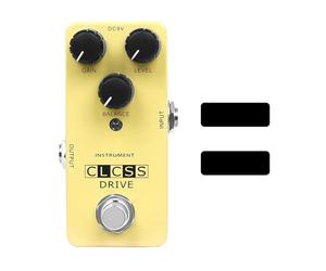 CHICIRIS Pédale d'effets de Guitare, Mini Overdrive Analogique avec Chorus Flanger pour Guitare électrique, Son Chaud et Design Portable pour Musiciens, Alimentation 9 V