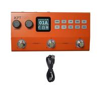 CHICIRIS Pédale Multi-effets, Processeur D'effets pour Guitare avec AI Tone Clone, 60 Simulations D'ampli, Chargement IR, Looper, Boîte à Rythmes, Enregistrement OTG, pour Guitare