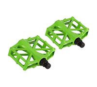 CHICIRIS Pédales de Vélo VTT Durables Antidérapantes en Aluminium Légères pour la Conduite Longue Distance, 3 Couleurs Vives 1 Paire pour la Course sur Route et Le Cyclisme Récréatif (Green)