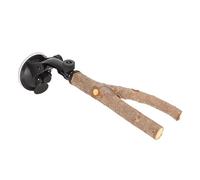 CHICIRIS Perchoir à Perroquet en Bois avec Texture Antidérapante pour Entraînement et Jeu Interactif pour Oiseaux de Petite à Moyenne Taille, Support de Perchoir Branche D'oiseau, Jouet pour (15CM)