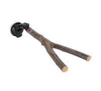 CHICIRIS Perchoir à Perroquet en Bois avec Texture Antidérapante pour Entraînement et Jeu Interactif pour Oiseaux de Petite à Moyenne Taille, Support de Perchoir Branche D'oiseau, Jouet pour (25CM)