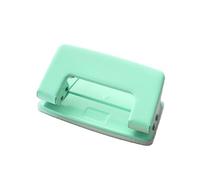 CHICIRIS Perforateur à Double Trou, Compact et Portable, Espacement des Trous de 6mm, Perforateur de Papier pour Fournitures de Bureau (GREEN)