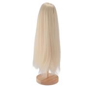 CHICIRIS Perruque de Poupée avec Frange Longue et Droite, Style Réaliste pour Poupées 1/4, Tour de Tête de 18,5 à 21 Cm (#1)