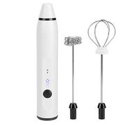 CHICIRIS Petit Fouet électrique Portable, Machine à Mousse Portative pour café Latte Chocolat Chaud, Appareils de Cuisine Blanc/rose (WHITE)