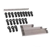 CHICIRIS Pièces RC, Ensemble de Maillons de Tige de Traction RC en Acier Inoxydable avec Installation Facile pour Voiture Télécommandée 1:10, Parfait pour Les Utilisateurs de