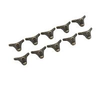 CHICIRIS Pieds de Boîte à Bijoux Précis, Coin Vintage en Alliage de Zinc pour Caisses en Bois Rétro, 24 Ensembles de Pieds de Décoration pour la Production de Bricolage à Domicile, Couleur Bronze,