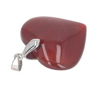 CHICIRIS Pierre de Chakra du Cœur Puissant Cristal de Guérison Naturel pour L'équilibre énergétique - Amulette pour la Chance et la sécurité - Décoration Compacte et Portable - 1 unité (Agate rouge)