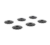 CHICIRIS Pignons de Chaîne 11T 25H, Pignon à Trou en D Résistant à L'usure en Acier avec Diamètre Intérieur de 8mm, pour Accessoires de Moteur de Scooter électrique 6 Pièces