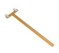 CHICIRIS Pince à Points d'encoche pour Corde d'arc, Ensemble de Règles Carrées en T en Alliage 'Aluminium Durable avec Boucles en Laiton pour Un Tir à l'arc Précis (Gold)