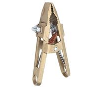 CHICIRIS Pince de Terre, Forme A en Laiton 600 A pour Support de Coupe de Soudage, avec une Bonne conductivité électrique et une durabilité Robuste pour la Structure en Acier de