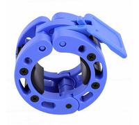 CHICIRIS Pince d'haltères en Plastique, Collier d'haltères de 50 Mm, Clip de Barre de Poids, Conception à Ressort de Verrouillage à Une Main pour Haltérophilie, Banc 'Haltérophilie, Presse (Blue)