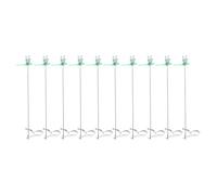 CHICIRIS Pinces à Libellules, 10 Pièces en Acier Inoxydable PVC Décoration de Jardin étanche avec Outil de Fixation pour Répulsif Contre Les Taons Utilisation Intérieure et Extérieure (Green)