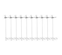 CHICIRIS Pinces à Libellules, 10 Pièces en Acier Inoxydable PVC Décoration de Jardin étanche avec Outil de Fixation pour Répulsif Contre Les Taons Utilisation Intérieure et Extérieure (Black)