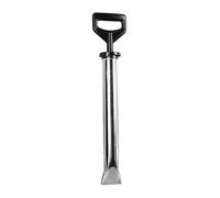 CHICIRIS Pistolet à Calfeutrer en Acier Inoxydable, Applicateur de Mortier et Ciment avec 2 Buses, pour Jointoiement de Carrelage et Remplissage de Fissures entre Dalles (Tête plate)