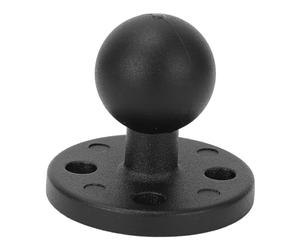 CHICIRIS Plaque D'adaptation AMPS en Métal, Support à Bille de 1 Pouce | Alliage D'aluminium 6061 de qualité Marine, Boule en Caoutchouc Anodisée Dure de Classe III, Antidérapante, Compatible avec