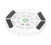 CHICIRIS Plaque de Refroidissement pour Ordinateur Portable, Support Pliable Efficace avec Ventilateur Lumineux pour Ordinateur Portable DRS08 pour Une Dissipation Thermique Efficace (White)