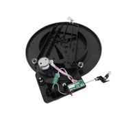 CHICIRIS Plate-Enregistrement en Plastique Noir Portable Turtonable 14 * 11 Pouces, 1,5 LB Lecteur Vintage, avec Un Diamètre de 28 Cm, pour Le Phonographe