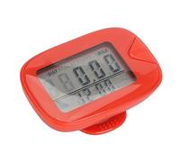 CHICIRIS Podomètre de Fitness, Grand écran LCD, Calories Brûlées, Compact, Mémoire de Données de 7 Jours, Compteur de Pas en Cours d'exécution (Rouge)