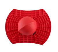 CHICIRIS Pogo Stick - Balle Sautante avec Pédale Antidérapante, Jouet d'exercice pour Enfants, Mains Courantes Souples, Bleu, Rouge, Amusant en Plein Air, à Partir de 4 Ans (Rouge)