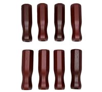 CHICIRIS Poignée de Remplacement pour Table de Baby-Foot, 8 Pièces, Poignée Octogonale Ergonomique Antidérapante en Bois Massif pour Jeu de Football (Wine Red)
