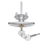 CHICIRIS Poignée T pour Serrure de Porte de Garage, en Alliage de Zinc avec 2 Clés, pour Portail électrique, Porte Coulissante, Automatique, Volet Roulant