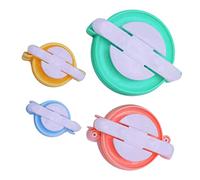 CHICIRIS Pom Pom Maker Craft Set 4 Tailles Kit D'outils coloré Pompom Makers pour le Projet de Tricotage en Fil en Laine pour les Amateurs D'artisanat Matière Plastique