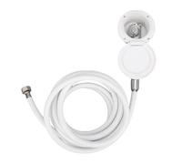 CHICIRIS Pommeau de Douche pour Camping-Car avec Tuyau, Pomme de Douche Haute Pression en Acier Inoxydable avec Contrôle de Presse, Conception à Pores Fins pour Yachts, Camping-Cars,