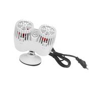 CHICIRIS Pompe de Circulation D'Aquarium, Fabricant de Vagues Intelligent avec Fonctionnement Ultra Silencieux et Fort Débit D'eau, Double Tête pour Aquarium (Prise UE 220V)