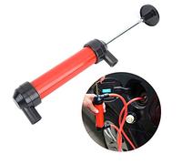 CHICIRIS Pompe D'extraction D'huile Manuelle Portable pour un Transfert de Liquide Sûr, Pompe de Changement de Carburant Pratique pour Outils à, Matériau ABS de Haute qualité, Rouge + Noir, Tube de