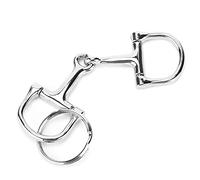 CHICIRIS Porte-clés Mors de Cheval, Porte-clés Mors de Filet en D pour équitation, Porte-clés de Voiture en Alliage de Zinc en Forme de D pour Cadeaux équestres de Cow-Girl pour