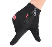 CHICIRIS pour écran Tactile de Moto Imperméables à Doigt Complet avec Pouce et Index Conducteurs de Ski Chauds d'hiver Coupe-Vent pour l'équitation, Le Ski, Le Patinage et l'escalade (Noir XL)